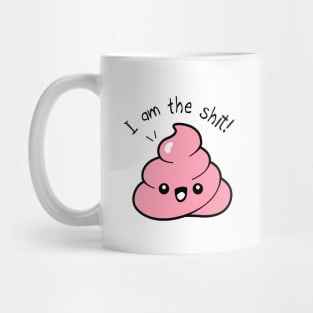 Poo emoticon quote Mug